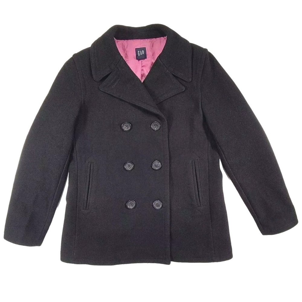 Gap vintage Black Short Peacoat Wool L